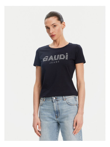 Gaudi Тишърт 511BD64021 Тъмносин Regular Fit