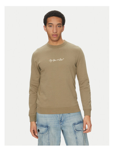 G-Star Raw Суитшърт G-Script D26407-D257 6057 Каки Regular Fit