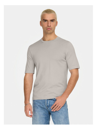 Only & Sons Тишърт Wyler 22022928 Бежов Regular Fit