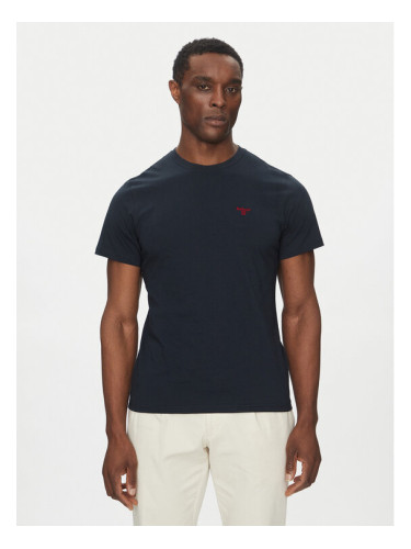 Barbour Тишърт Essential Sports MTS0331NY91 Тъмносин Tailored Fit