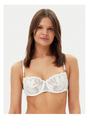 Chantelle Сутиен балконет Fleurs Signature C12Q50 Бял