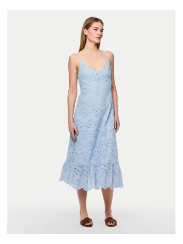 Pieces Лятна рокля Vilde 17156565 Светлосиньо Regular Fit
