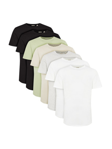 Only & Sons Комплект 7 тишърти Jeff 22034804 Цветен Regular Fit