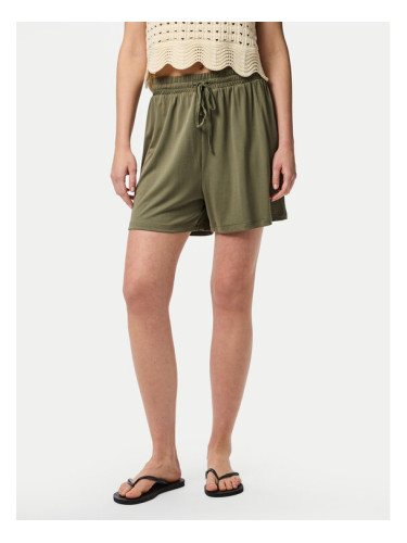 Pieces Шорти от плат Anora 17148783 Зелен Regular Fit