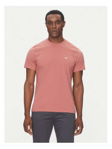 Barbour Тишърт Essential Sports MTS0331PI55 Розов Tailored Fit