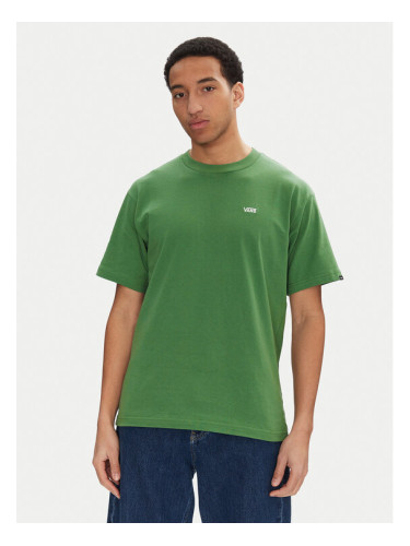 Vans Тишърт Left Chest II VN000P1P Зелен Loose Fit