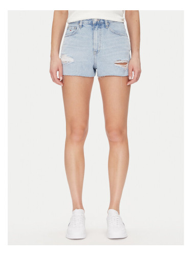 Tommy Jeans Дънкови шорти Hot Pant Bi6019 DW0DW20095 Син Regular Fit