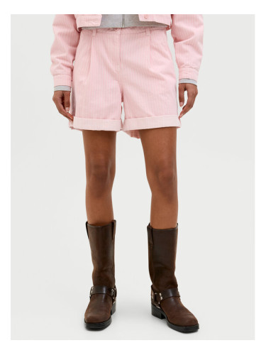JJXX Шорти от плат Maddy 12253014 Розов Loose Fit
