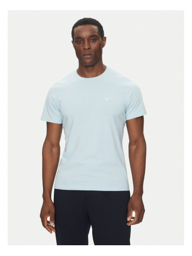 Barbour Тишърт Essential Sports MTS0331BU17 Светлосиньо Tailored Fit