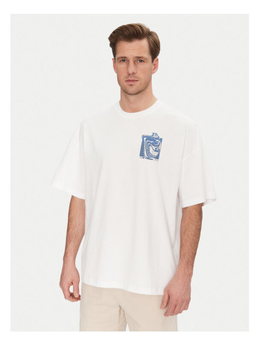 Resteröds Тишърт Dev 20251 2055 Бял Regular Fit