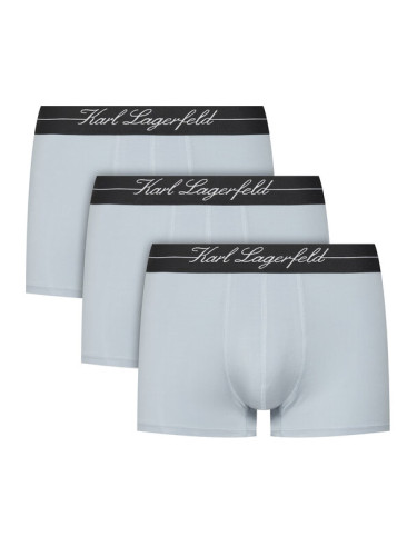 KARL LAGERFELD Комплект 3 чифта боксерки A1M47089 Светлосиньо