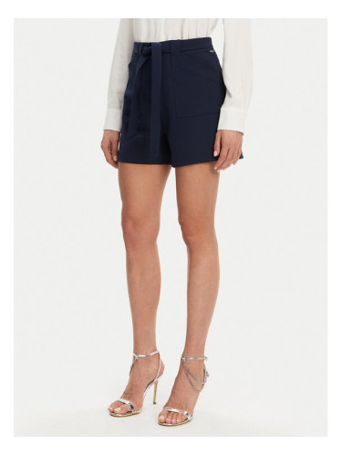 Guess Шорти от плат W5GD0I WH9Y2 Тъмносин Loose Fit