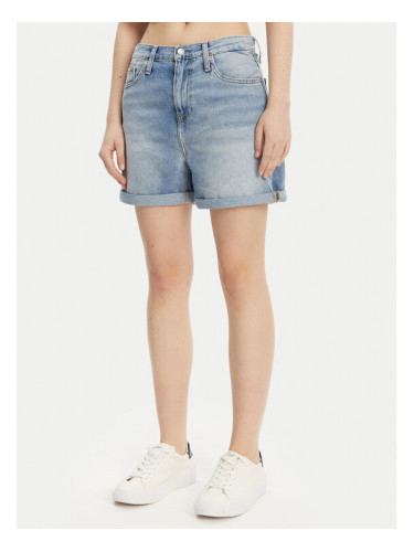 Calvin Klein Jeans Дънкови шорти J20J225152 Син Mom Fit