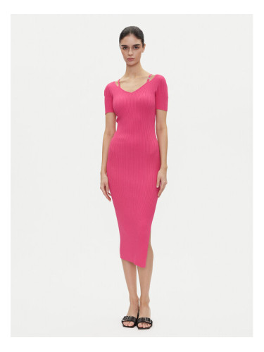 HUGO Плетена рокля Shaty 50538239 Розов Slim Fit