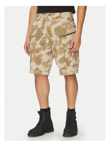 G-Star Raw Шорти от плат Rovic Zip D08566-D955 H174 Бежов Relaxed Fit