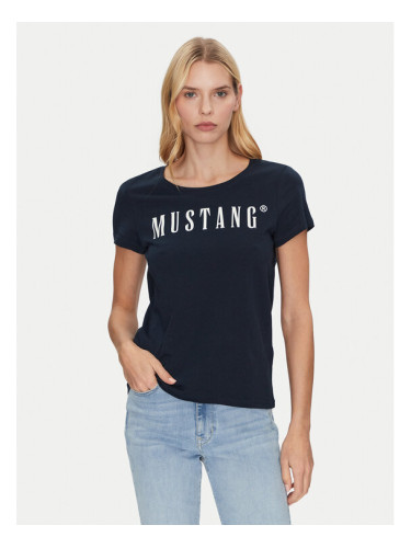 Mustang Тишърт Alma 1013933 Тъмносин Regular Fit