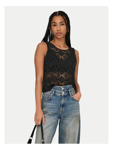 JDY топ Eva 15351499 Черен Regular Fit