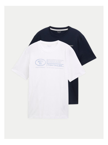 Tom Tailor Комплект 2 тишъртки 1047047 Цветен Regular Fit