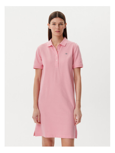 Gant Ежедневна рокля Shield 4201529 Розов Regular Fit