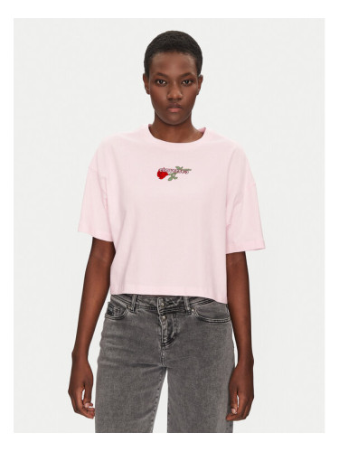 Converse Тишърт Thorned 10028306-A03 Розов Oversize