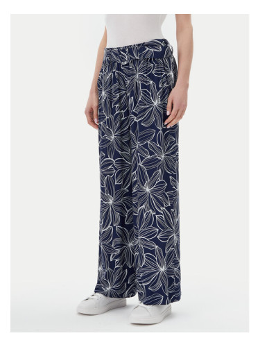 Olsen Текстилни панталони 14002153 Тъмносин Relaxed Fit