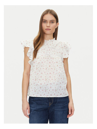 Vero Moda Блуза Trine 10301205 Бял Standard Fit