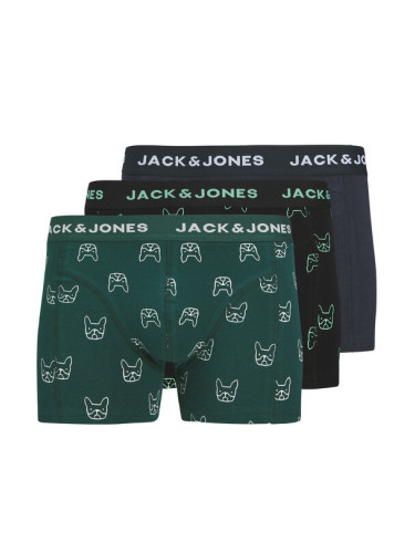 Jack & Jones Комплект 3 чифта боксерки Denim Dog 12275817 Цветен