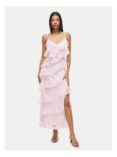 Vila Коктейлна рокля Luna 14109420 Розов Regular Fit