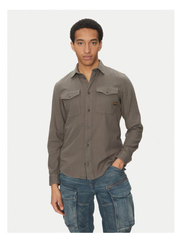 G-Star Raw Риза Marine D24963-D454 C496 Сив Slim Fit