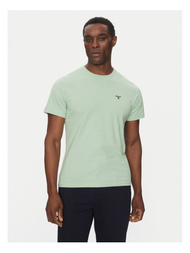 Barbour Тишърт Essential Sports MTS0331GN45 Зелен Tailored Fit
