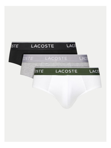 Lacoste Комплект 3 чифта слипове 8H1293 Цветен