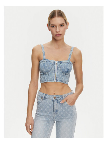 Gaudi топ 511BD46001 Син Slim Fit