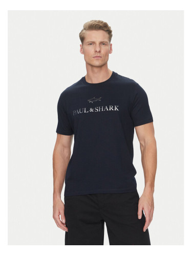 Paul&Shark Тишърт C0P1239 Тъмносин Regular Fit