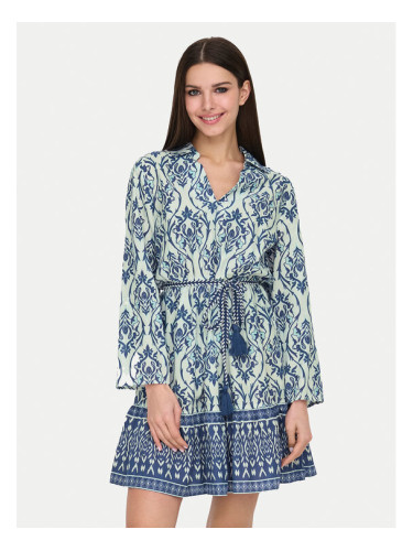 JDY Рокля тип риза Anna 15325610 Син Regular Fit