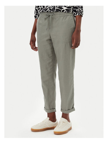 Olsen Текстилни панталони 14002404 Зелен Straight Fit