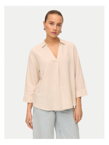 Vero Moda Блуза Linn 10310759 Бежов Loose Fit