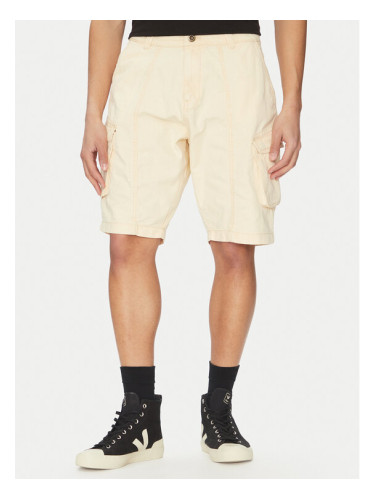 Alpha Industries Дънкови шорти Canvas Acid 156259 Бял Regular Fit