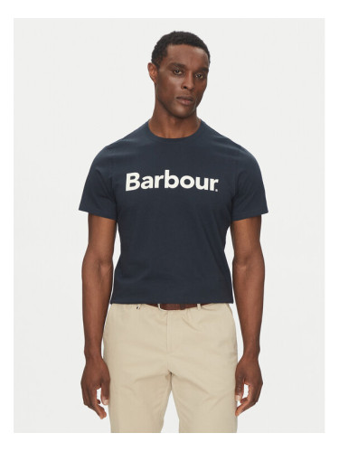 Barbour Тишърт Logo MTS0531NY31 Тъмносин Tailored Fit
