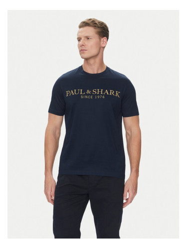 Paul&Shark Тишърт 24411020 Тъмносин Regular Fit