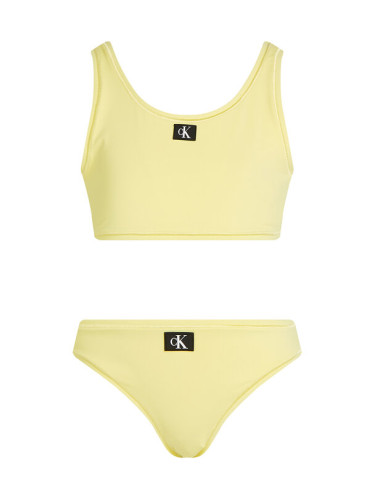 Calvin Klein Swimwear Бански костюм KY0KY00093 Жълт