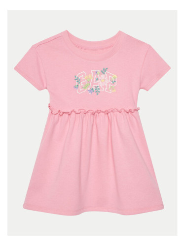 Gap Ежедневна рокля 736116-00 Розов Regular Fit