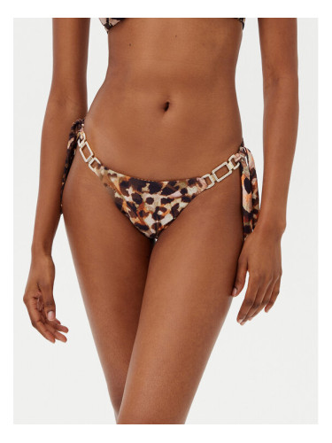 Guess Горнище на бански E5GJ05 KCRJ2 Кафяв