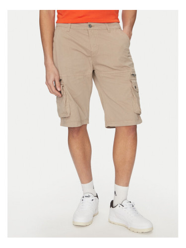 Alpha Industries Шорти от плат 136250 Бежов Regular Fit