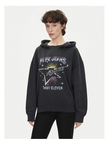 Pepe Jeans Суитшърт Lilian PL581469 Черен Loose Fit