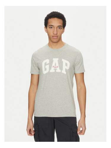 Gap Тишърт 542246-00 Сив Regular Fit