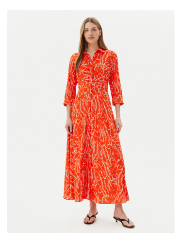 YAS Рокля тип риза Savanna 26022663 Оранжев Loose Fit