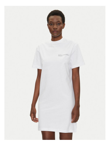 Karl Lagerfeld Jeans Ежедневна рокля A2W13036 Бял Regular Fit