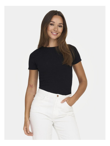 JDY Тишърт Cirkeline 15307860 Черен Slim Fit