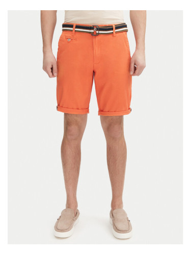 INDICODE Шорти от плат Royce 70-039 Оранжев Slim Fit