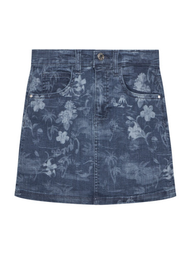 Guess Дънкова пола J5GD06 D52V0 Тъмносин Regular Fit